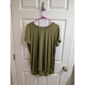 Lululemon Open Up Tie Back Olive Modal Blend Tencel Split Back Tunic - Size 12